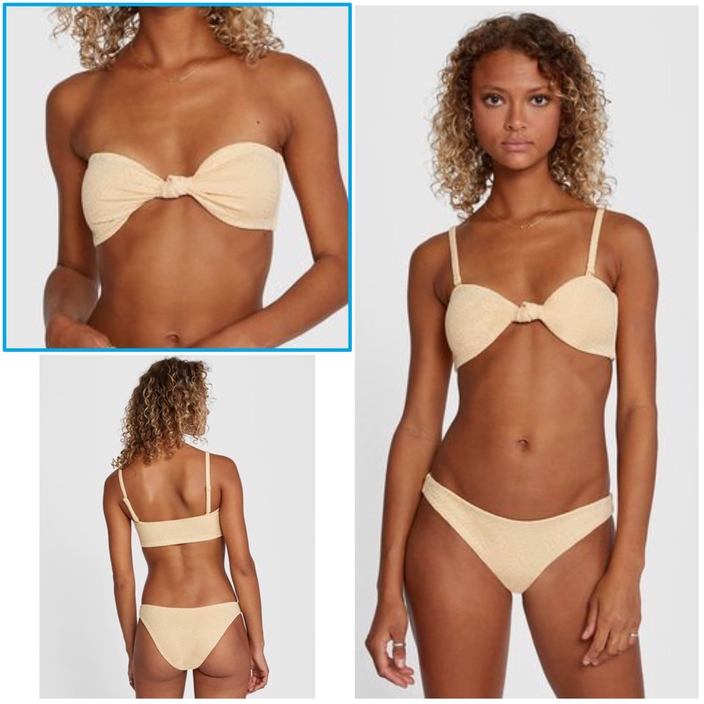 🔆 RVCA Run Wild Bandeau Bikini Top